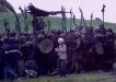 Peter Jackson mit Hobbits & Crew
